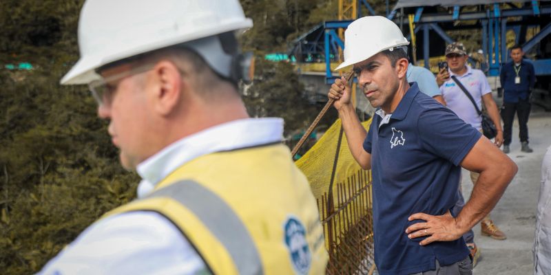Con una inversión de $91.000 millones avanza en un 87% la construcción del viaducto Los Chorros, en Guayabal de Síquima

