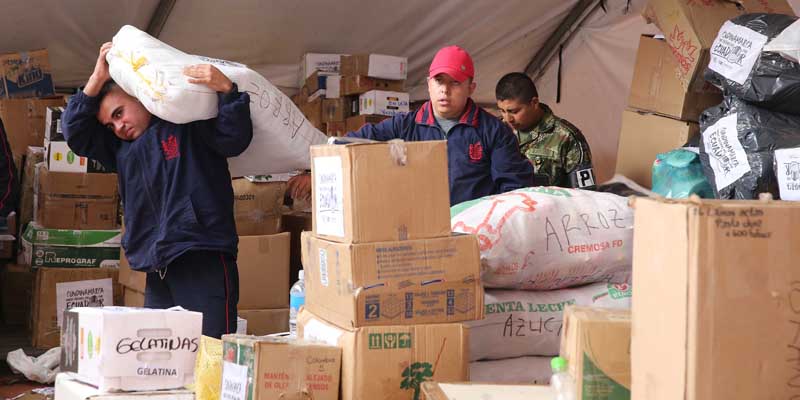     ¡Cundinamarca respondió!
 12.5 toneladas de ayudas para Ecuador


