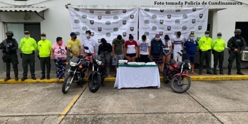 Policía de Cundinamarca desarticuló grupo delincuencial "Los Puertos" que operaba en el Alto Magdalena