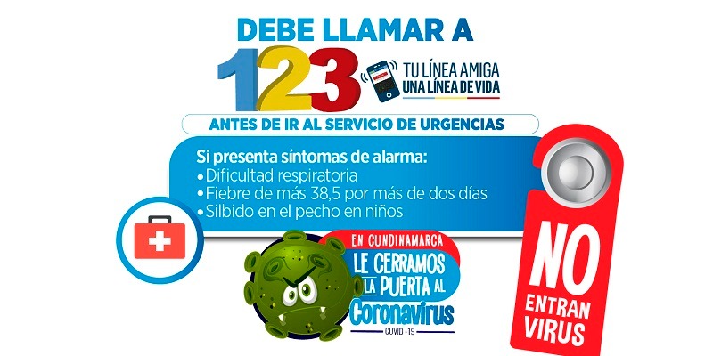 La línea 123 de Cundinamarca trabaja para salvar vidas




