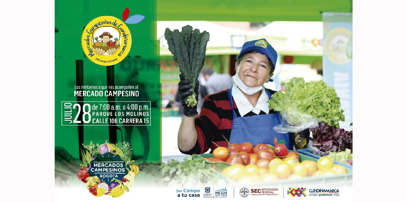 Este fin de semana, los mercados campesinos llegan a tres parques de Bogotá