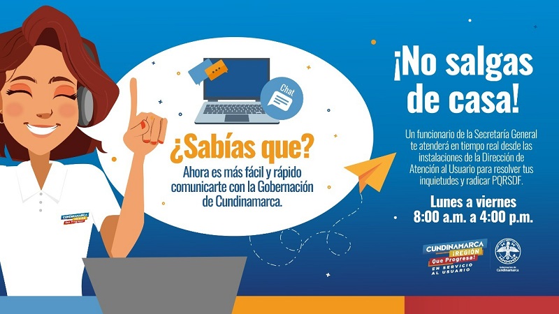 La Gobernación de Cundinamarca estrena salas virtuales para atender a sus usuarios





