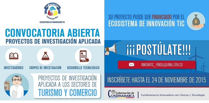 ECOSISTEMA DE INNOVACIÓN TIC CO-FINANCIARÁ TRES PROYECTOS DE INVESTIGACIÓN APLICADA
