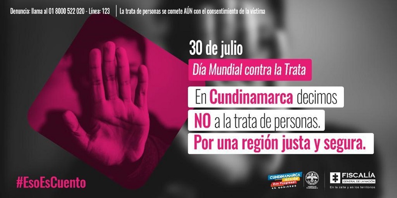 Cundinamarca se une al Día Mundial Contra la Trata de Personas





