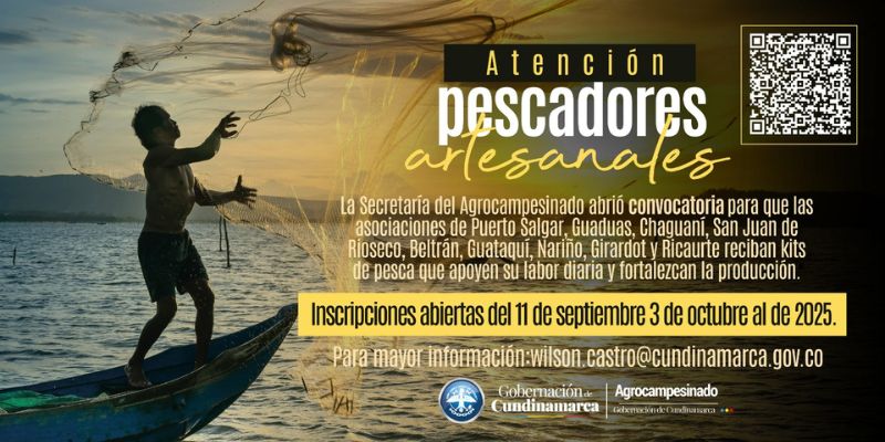 Pescadores artesanales recibirán kits para fortalecer su labor en Cundinamarca