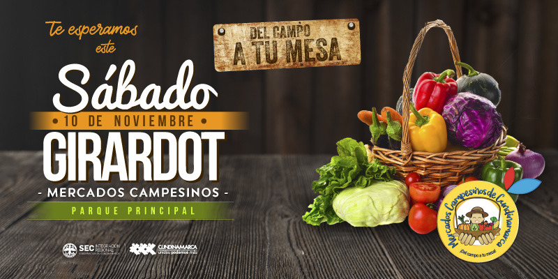 Este fin de semana, los mercados campesinos llegan a Girardot y La Mesa











