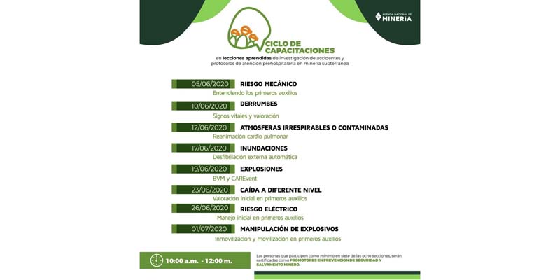 Inician capacitaciones en prevención de accidentes en minería








