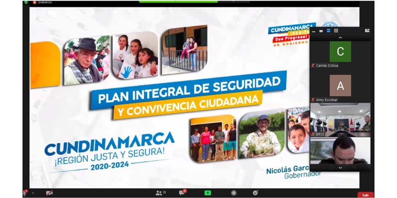 Aprobado Plan Integral de Seguridad y Convivencia Ciudadana “Cundinamarca Región Justa y Segura 2020-2024"