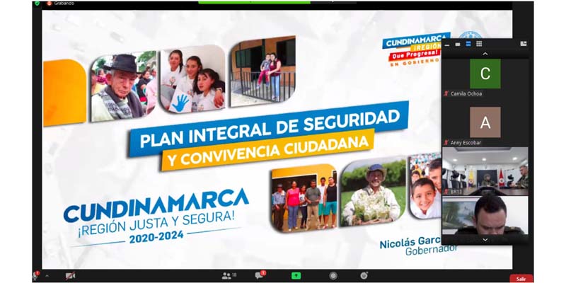 Aprobado Plan Integral de Seguridad y Convivencia Ciudadana “Cundinamarca Región Justa y Segura 2020-2024"

