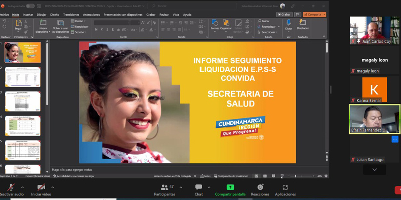 Asamblea de Cundinamarca analiza liquidación de Convida 