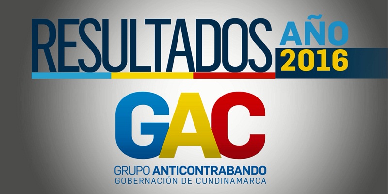 Resultados del Grupo Anticontrabando de Cundinamarca