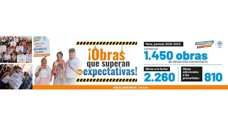 Gobernación supera la meta de construcción de obras comunitarias

