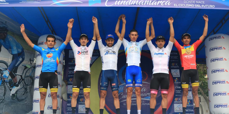 Wildy Enrique Sandoval, primer líder de la Vuelta a Cundinamarca