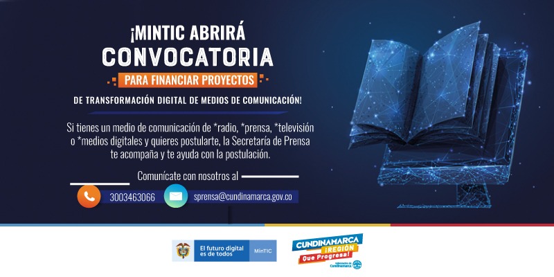 Medios de comunicación cundinamarqueses a participar en convocatoria MinTic