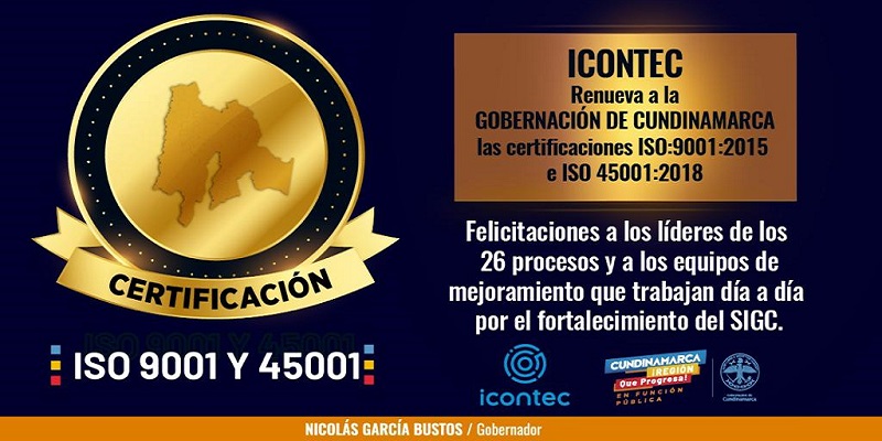 La Gobernación de Cundinamarca se destaca en calidad
