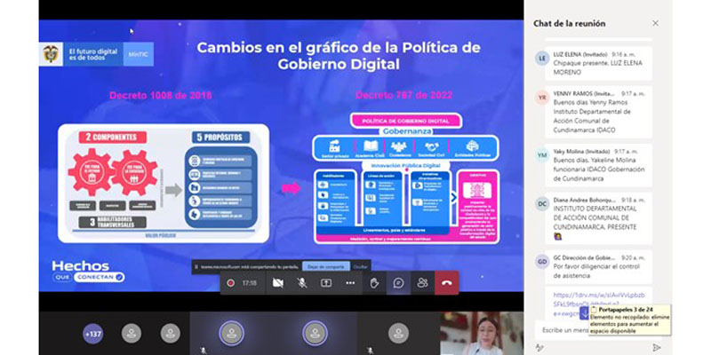 Cundinamarca se capacitó en la actualización de la Política de Gobierno Digital


