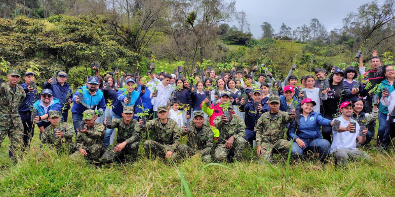 Cundinamarca siembra resiliencia: 200 árboles para proteger a la comunidad educativa de Sueva, Junín