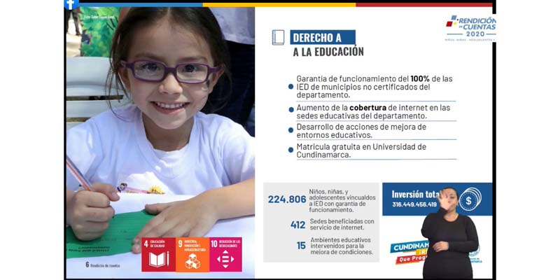 Educación participó en la rendición de cuentas de niños, niñas adolescentes y jóvenes








