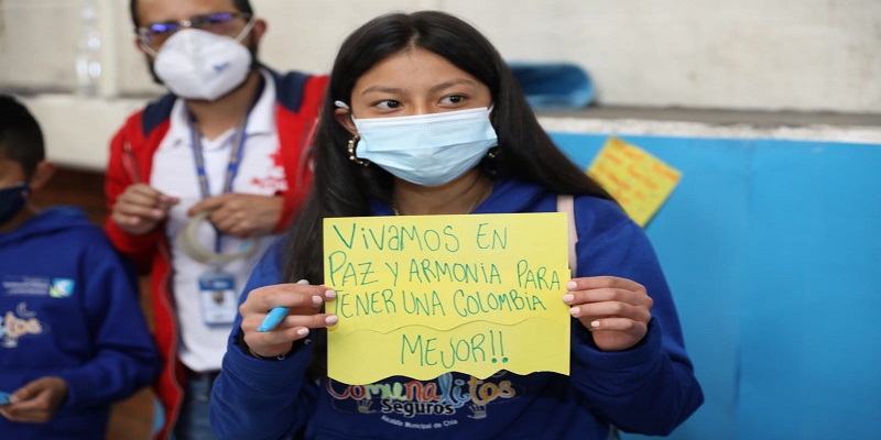 Los niños de Cundinamarca se la juegan por la paz


