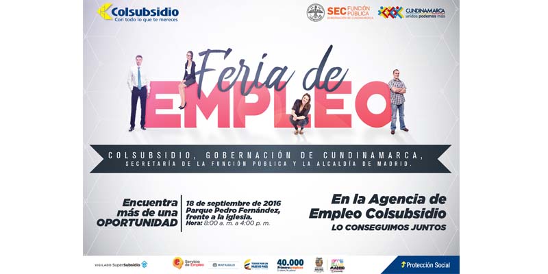 La Gobernación de Cundinamarca llega al municipio de Madrid con estrategias de empleabilidad