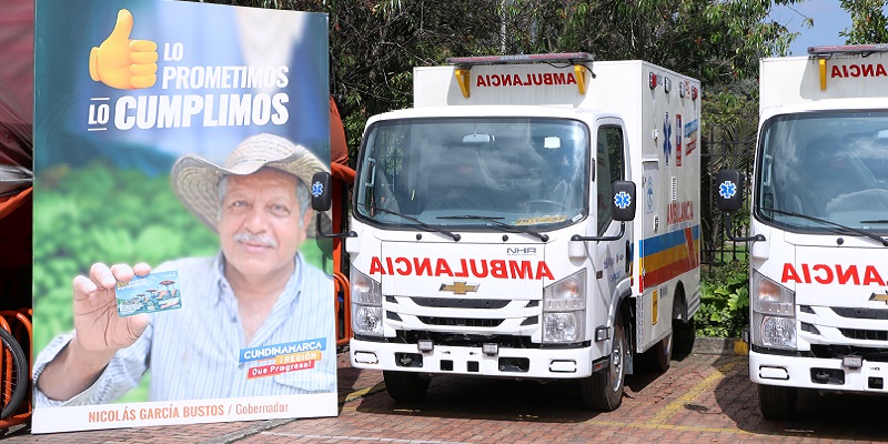 'Lo prometimos, lo cumplimos': Cachipay, Chipaque, Nariño y Vergara tienen ambulancia nueva

