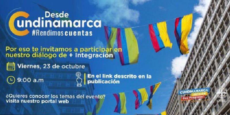 Siga participando en la rendición de cuentas de Cundinamarca





