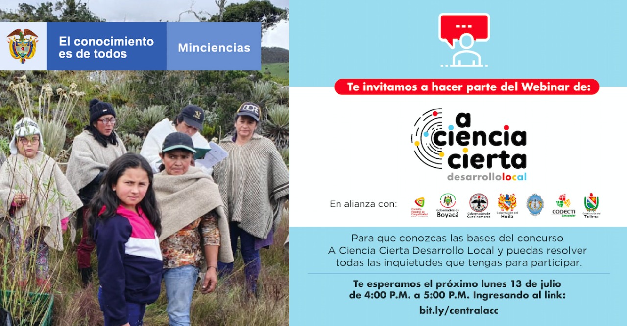 Cundinamarca invita a participar en el concurso “A ciencia cierta”
