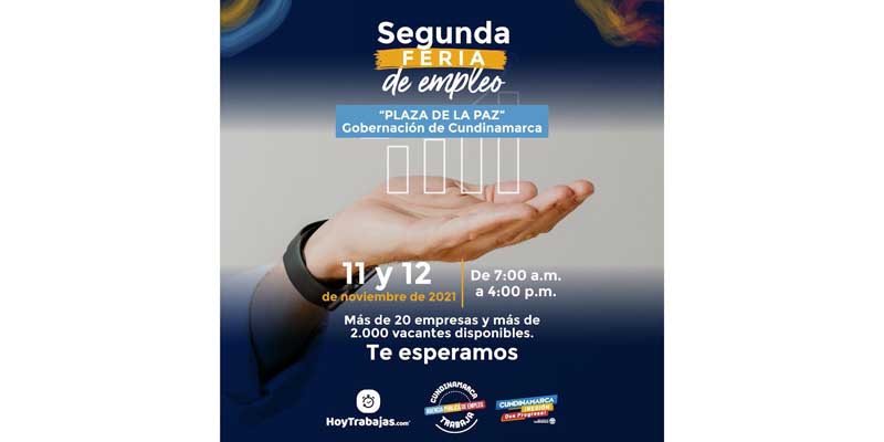 La Feria de Empleo más grande del país se llevará a cabo en la Gobernación de Cundinamarca













