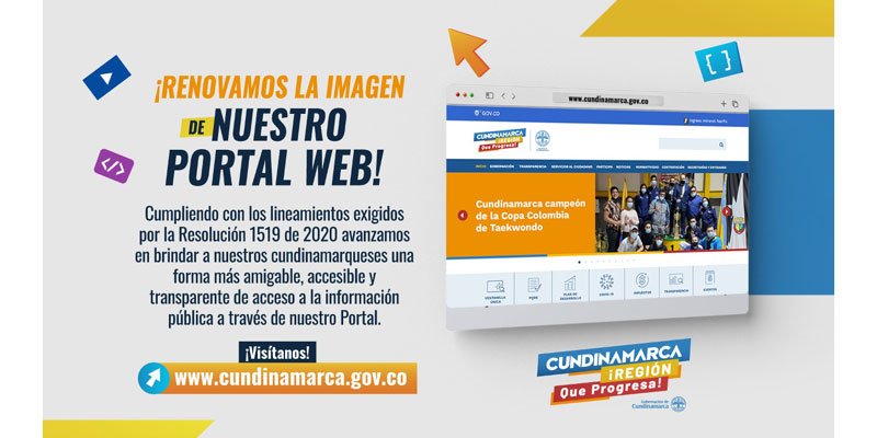 Imagen: Gobernación de Cundinamarca estrena portal Web







