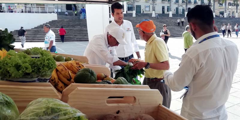 Cajicá y Sibaté promueven el trueque de alimentos frescos por materiales reciclables

