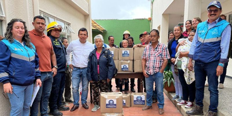 Respuesta inmediata en Tibacuy: 23 familias reciben ayudas humanitarias tras vendaval
