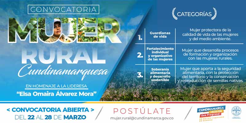 Reconocimiento a la Mujer Rural cundinamarquesa


