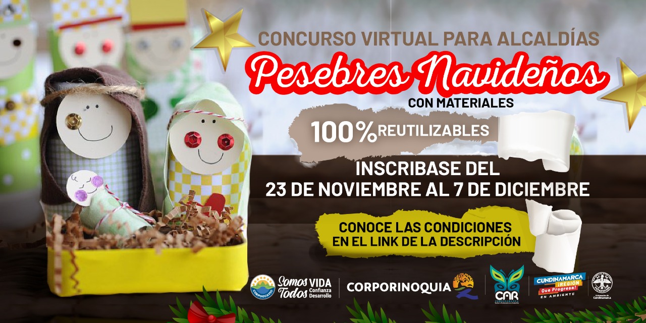 Concurso virtual de pesebres 100% reutilizables y amigables con el medio ambiente

















