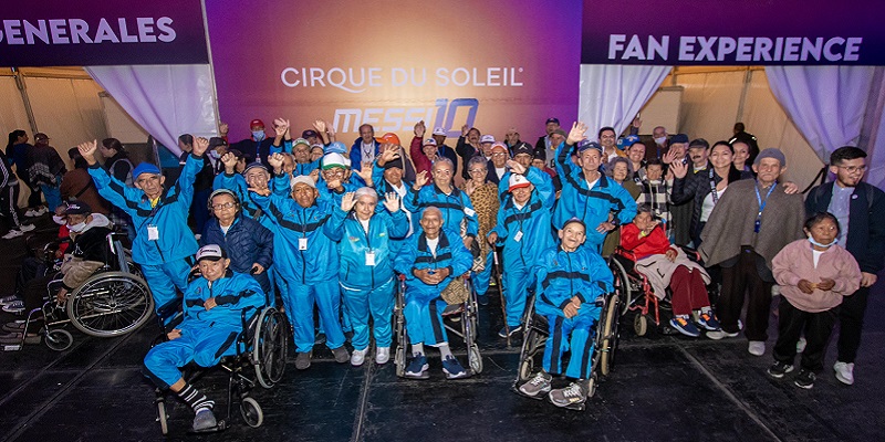 280 usuarios de la Beneficencia de Cundinamarca vivieron una tarde inolvidable  en el Cirque Du Soleil