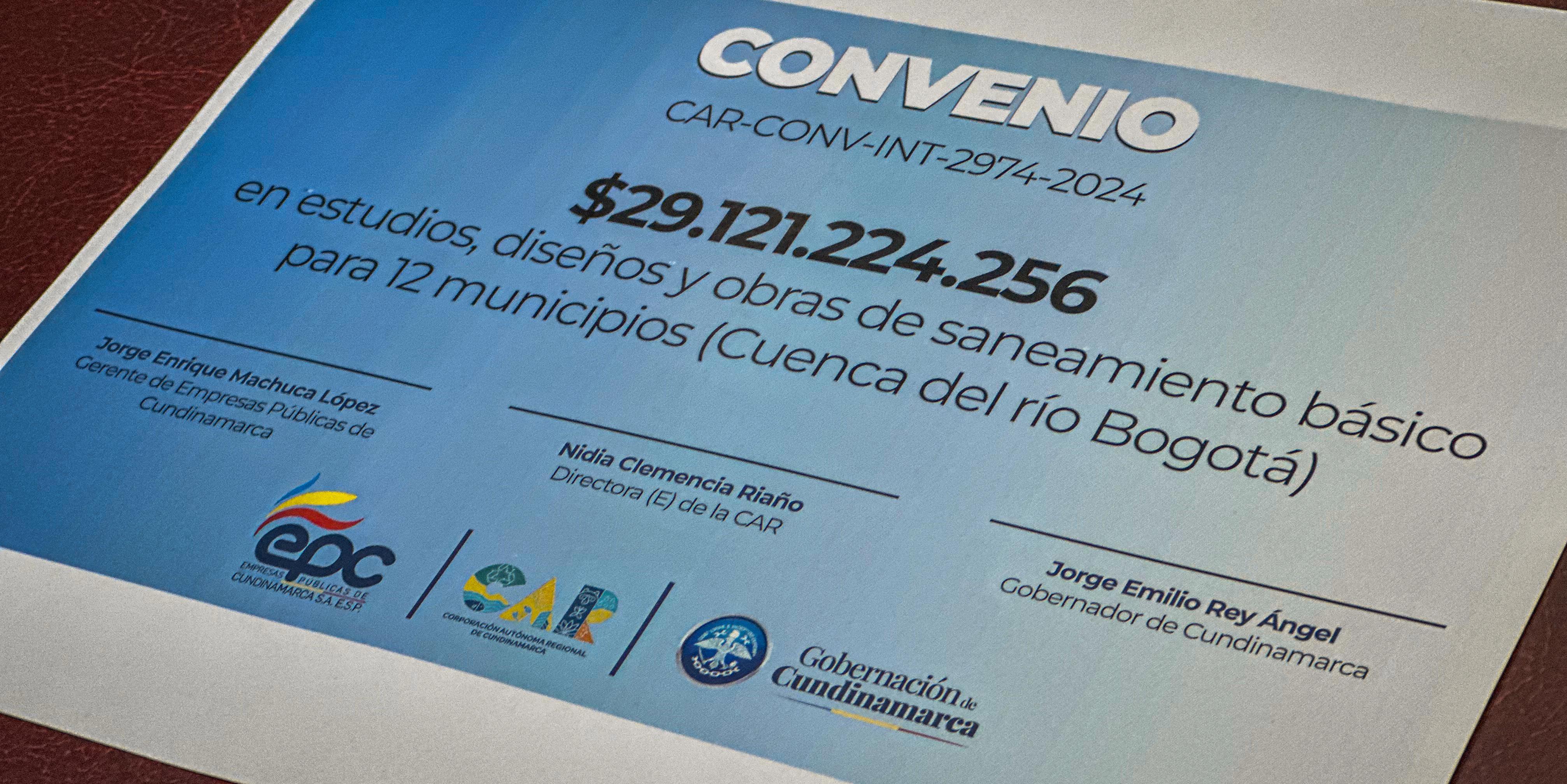 Millonaria inversión de Cundinamarca para saneamiento básico en las cuencas del río Bogotá