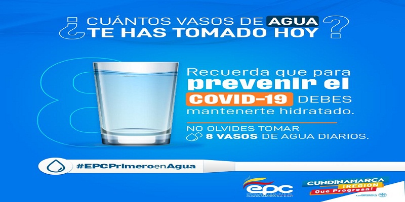Recuerda la importancia de estar hidratado