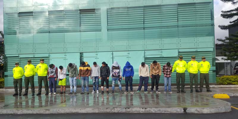 Cae banda de expendio de estupefacientes los “Fronteras” en el municipio de Funza































