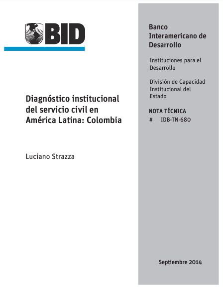 Imagen: Diagnóstico institucional del servicio civil en América Latina: Colombia