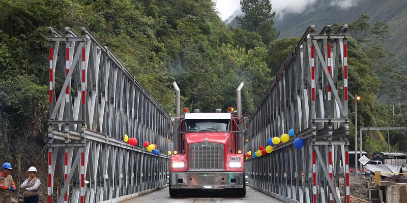 Entró en funcionamiento el segundo puente provisional conectando la vía Villavicencio-Bogotá 