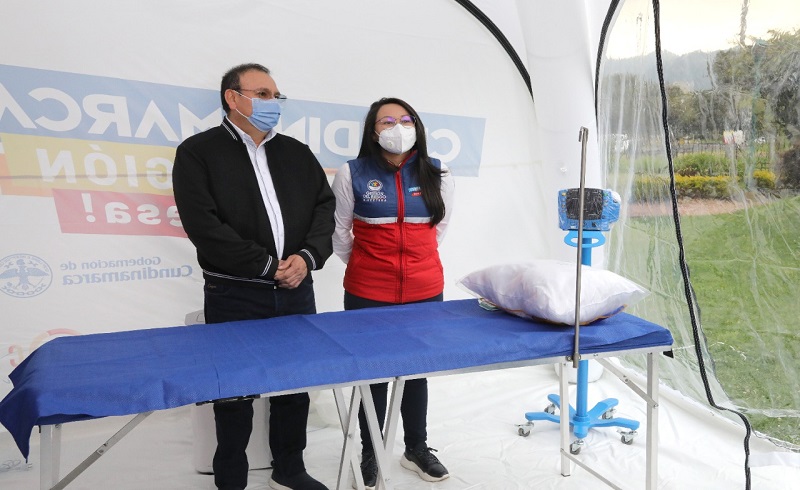 Uaegrd entregó carpas Alu Hall para para la atención de la Covid 19 en Girardot, Soacha, Chía y Mosquera