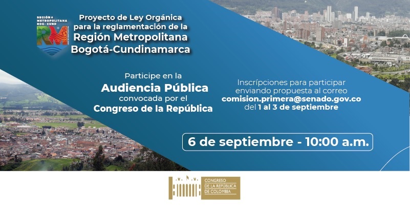 En audiencia pública Congreso recibirá aportes ciudadanos para la reglamentación de la Región Metropolitana






