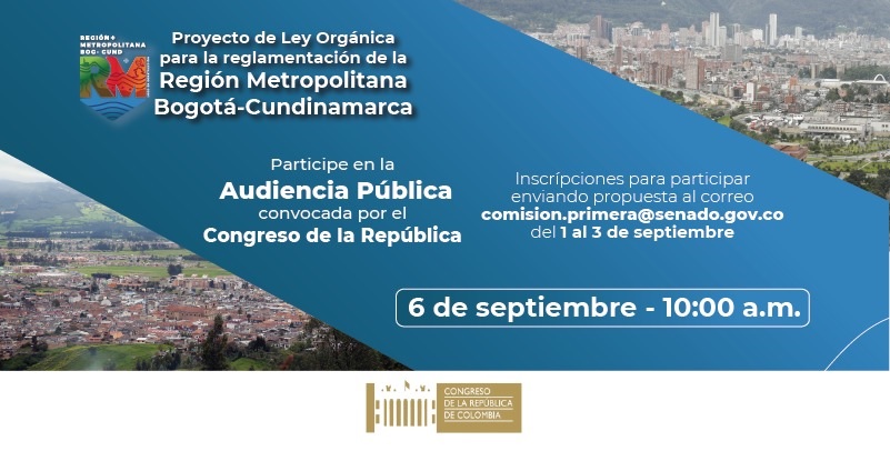 En audiencia pública Congreso recibirá aportes ciudadanos para la reglamentación de la Región Metropolitana






