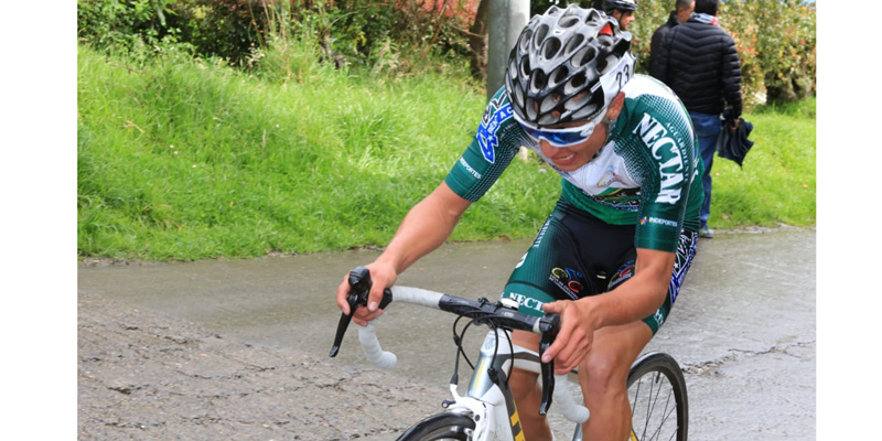 Wildy Enrique Sandoval, primer líder de la Vuelta a Cundinamarca