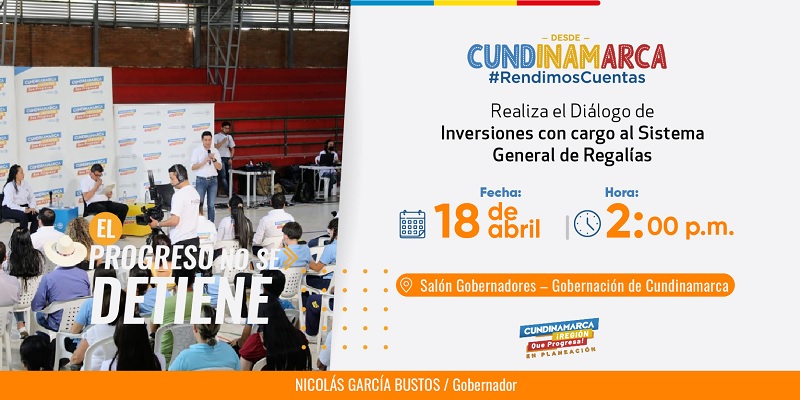 Prepárese para la Rendición de Cuentas sobre las inversiones de regalías en Cundinamarca
