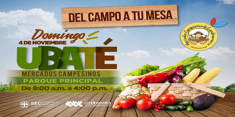 Este fin de semana festivo los mercados campesinos llegan a la capital lechera de Colombia: Ubaté




