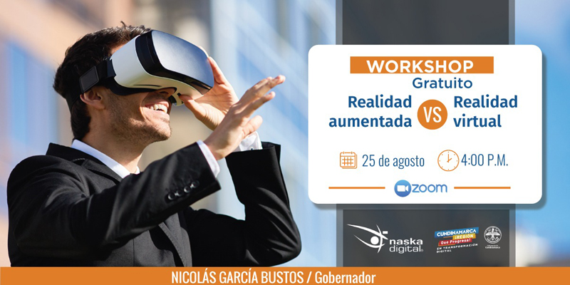 Este 25 de agosto, participa en el workshop ‘Realidad Aumentada VS Realidad Virtual












