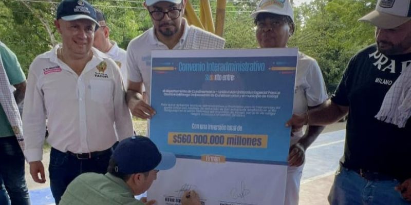 Convenio por $560 millones dará solución a puntos críticos del río Guaguaquí y reducirá el impacto de inundaciones en Yacopí