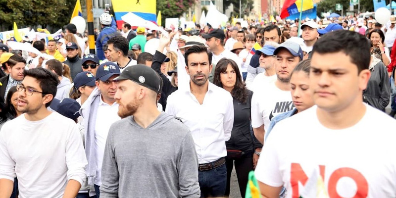 "Hoy marchamos porque tenemos indignación en el alma y el corazón": gobernador Jorge Rey