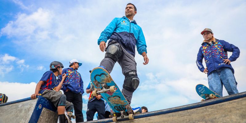 Gobernador Jorge Rey inaugura oficialmente el ‘Skate Park’ de Sopó 