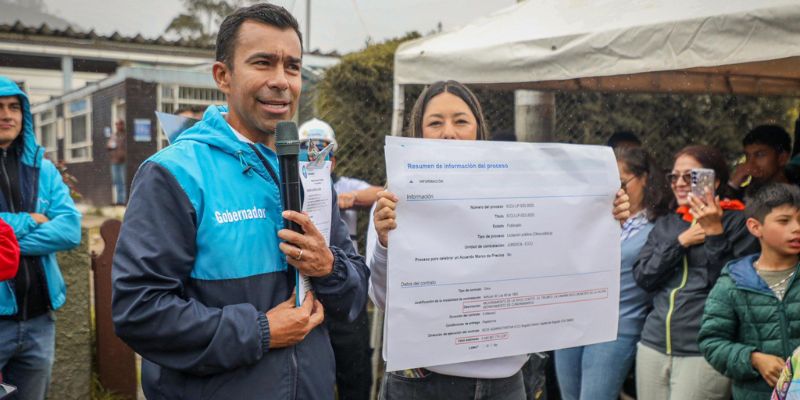 Gobernador Jorge Rey abre licitación por $6.000 millones para mejorar vía alterna entre La Calera y Bogotá

